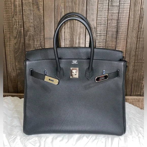 NEW HERMÈS BIRKIN 35 TOGO LEATHER - Picture 7 of 16